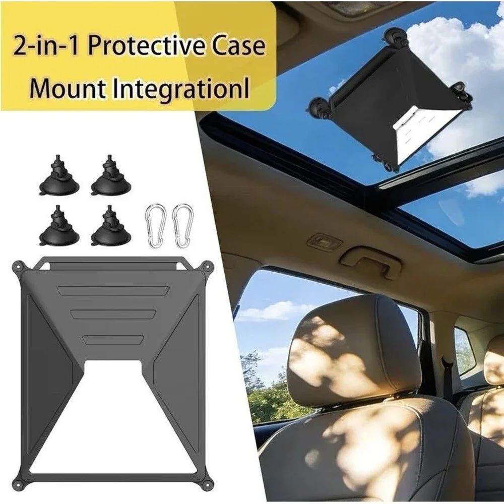 Starlink Mini Suction Cup Mount 2-In-1 Silicone Protective Cover Car RV Travel